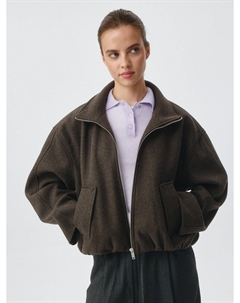 Базовое короткое полупальто из драпа Sela