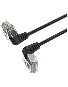 Патч-корд UTP 12м Vention (IBOBM) категория 6a черный угловой