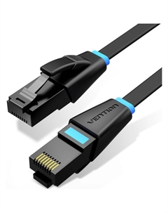 Патч-корд UTP 1.5м Vention (IBJBG) категория 6a черный плоский