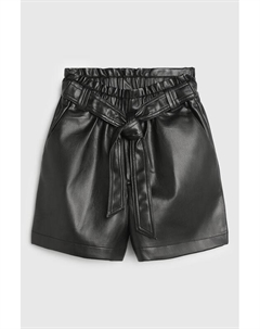 Шорты из искусственной кожи с поясом Mayoral