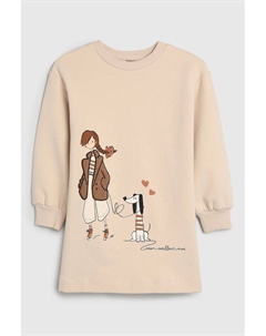 Платье хлопковое с принтом Mayoral