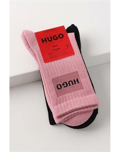 Набор из 2 пар хлопковых носков классических с логотипом Hugo