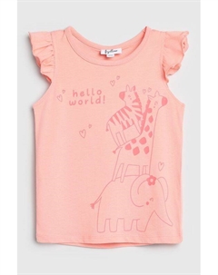 Майка хлопковая с принтом Fagottino