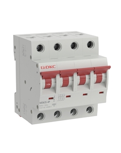 Выключатель автоматический DKC MD63S-4PC63 четырехполюсный (4P/4П) 63А C 4.5кА (MD63S-4PC63) Dkc