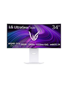 Игровой монитор LG UltraGear OLED GX9s 34GX90SA, 34", 3440x1440, 240 Гц, OLED, белый Lg