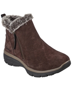Зимние ботинки на шнуровке с мехом, коричневый Skechers