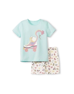 Детские короткие пижамы, пастельно-синий Calida