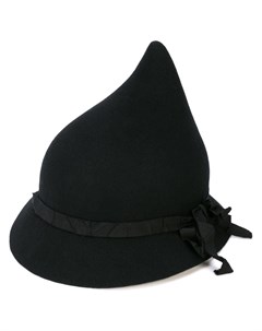 Yohji yamamoto шляпа с заостренным верхом один размер черный Yohji yamamoto