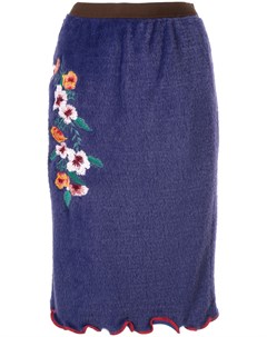 Kolor фактурная юбка миди 2 фиолетовый Kolor
