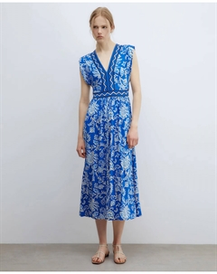 Платье с плечиками, синий Сфера