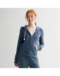 Молодежная базовая худи на молнии, цвет cyclone blue So