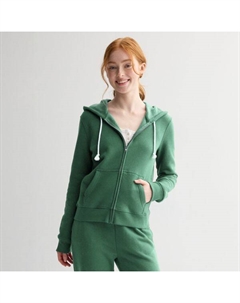 Молодежная базовая худи на молнии, цвет villa green So