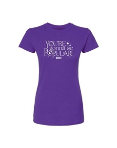 Молодежная футболка с принтом "Ты будешь популярным", фиолетовый Licensed character