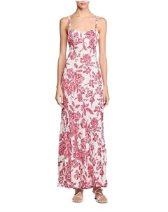 Макси-платье с цветочным принтом, мультиколор Sandro