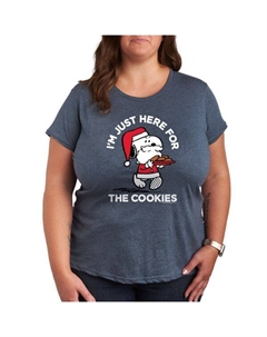 Футболка с принтом Snoopy и печеньем с арахисом, синий Licensed character