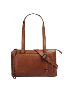 Сумочка, натуральная кожа, цвет Cognac Spikes & sparrow