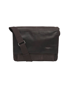 Сумка через плечо Bric Lane, кожаная, однотонная, мужская, цвет Darkbrown Strellson