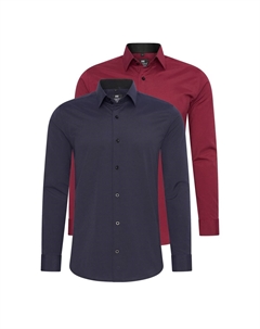 Рубашка (2 шт) приталенного кроя, синий Rusty neal