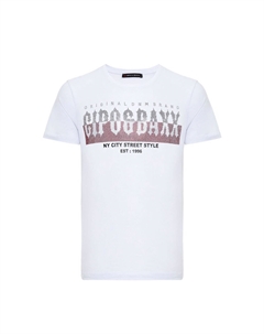 Футболка с классным принтом на груди, белый Cipo&baxx