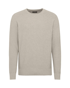 Пуловер, круглый вырез, ребристые манжеты, мужской, цвет Silver Lining Manguun