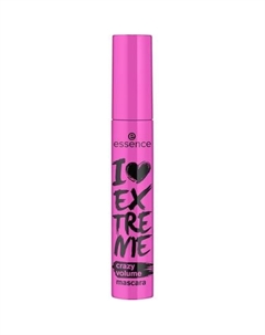 Тушь для ресниц I Love Extreme Crazy Volume, экстремальный объем, черная, 12 мл Essence