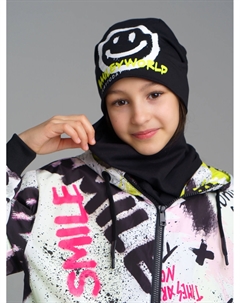 Комплект трикотажный для девочек: шапка, снуд Playtoday tween