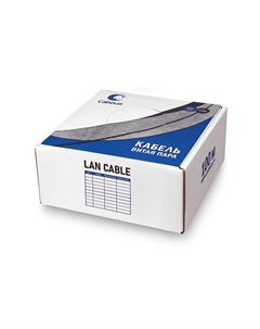 Кабель витая пара U/UTP 5e кат. 4 пары UTP-4P-Cat.5e-SOLID-LSZH-OR-LIGHT-100 0,48мм (24 AWG), одножильный, LSZH, нг(А)-HF, оранжевый, (100 м) Cabeus