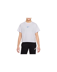 Детская футболка, белый/синий Nike