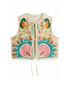 Жилет REGULAR FIT - EMBROIDERED, бежевый Next