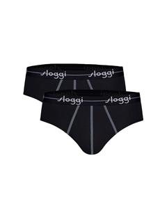 Набор мужских трусов, 2 шт. - Start midi C2P box, хлопок, черный Sloggi