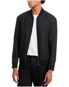 Бомбер Performance Super-Flex Slim Fit, черный Hugo