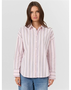 Рубашка женская розовая в полоску Mark formelle