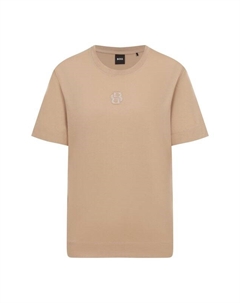 Хлопковая футболка Boss