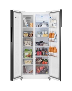 Холодильник двухкамерный WEISSGAUFF WSBS 500 Side by Side, инверторный белый Weissgauff