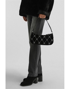 Сумка-хобо бархатная со стразами Chris Hugo