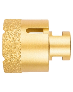 Коронка кольцевая для УШМ 16347, М14, по керамограниту, камню и кафелю алмазная, вакуумное спекание 50х60 мм Фит