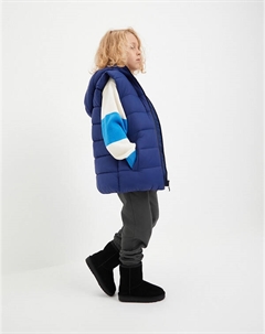 Черные велюровые детские угги Mascotte junior