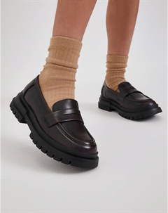 Бордовые лоферы для девочек Mascotte junior