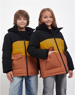 Детский пуховик с цветными вставками Mascotte junior
