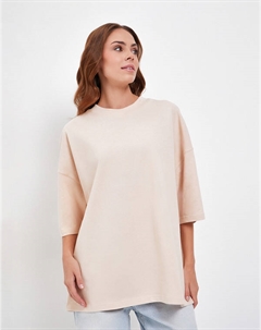 Бежевая женская футболка Lite by mascotte