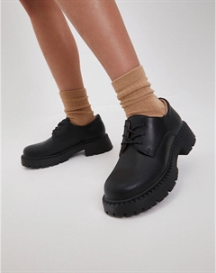 Черные кожаные дерби для девочек Mascotte junior