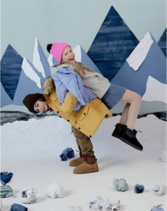 Черные детские угги Mascotte junior