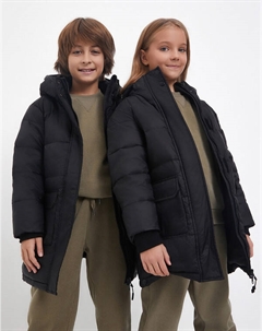 Черный детский пуховик Mascotte junior