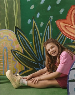 Желтые детские кеды с эластичными шнурками Mascotte junior