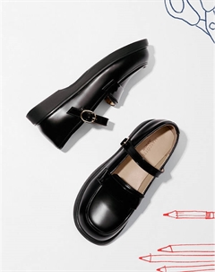 Черные туфли Мэри Джейн для девочек Mascotte junior