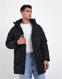 Черный мужской пуховик Lite by mascotte