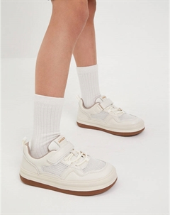 Молочные детские кеды с сетчатыми вставками Mascotte junior