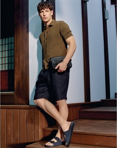 Синие мужские сабо Mascotte