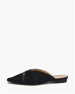 Черные женские велюровые мюли Mascotte