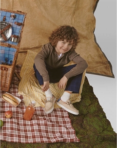 Бежевые топ-сайдеры для мальчиков Mascotte junior